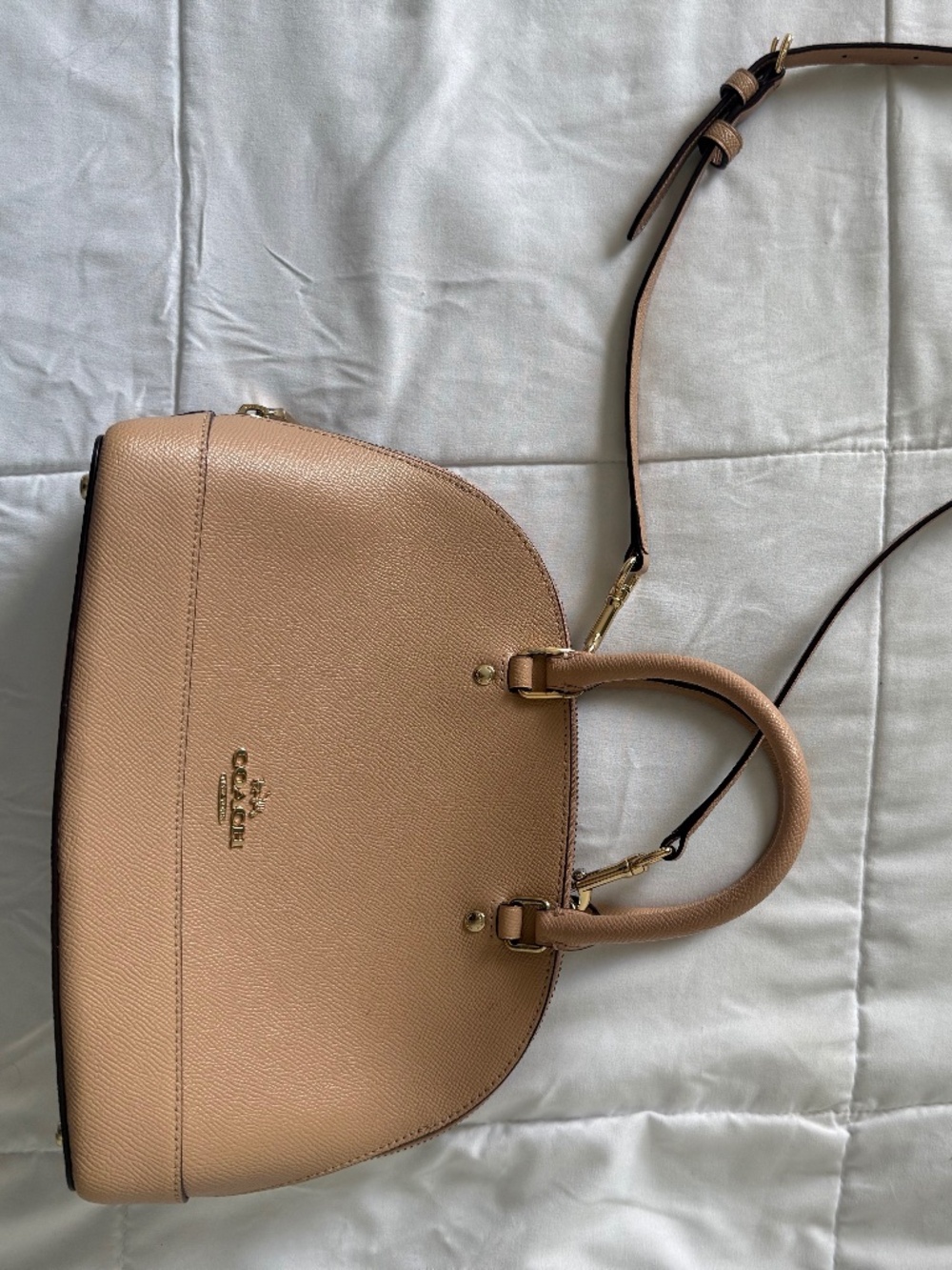 Coach - Mini Sierra Satchel in Light Gold/ Light Pink